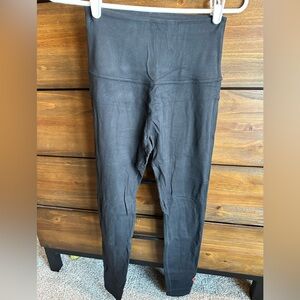 Beyond Yoga Black Leggings Pure Barre logo